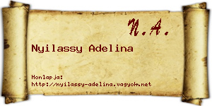 Nyilassy Adelina névjegykártya